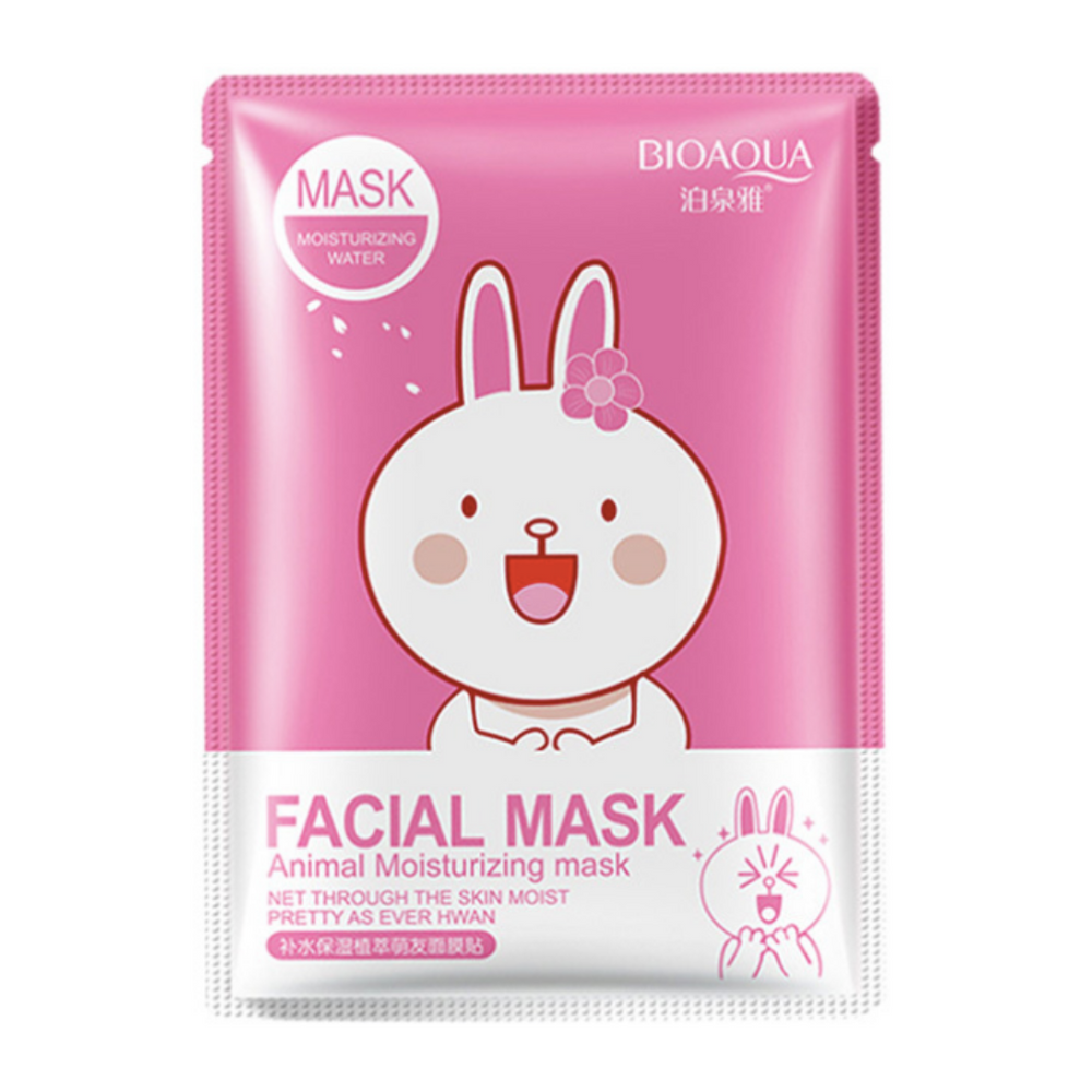 Зволожуюча маска BIOAQUA Facial Mask Animal Rabbit з екстрактом квіток вишні