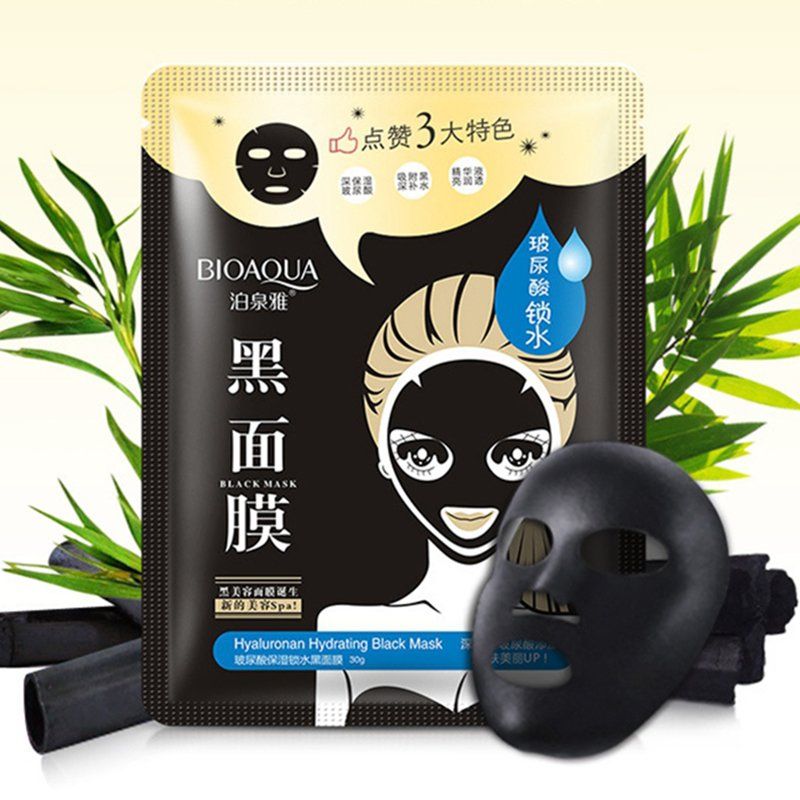 Маска BIOAQUA Hyaluronan Hydrating Black Mask