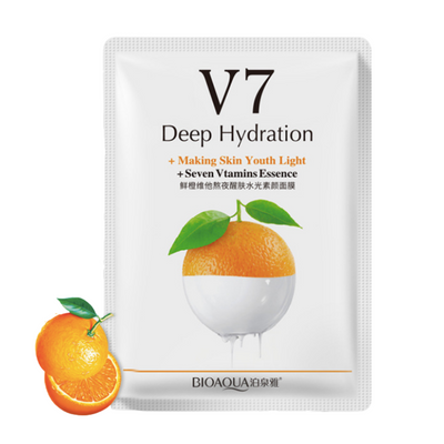 Витаминная маска для лица с экстрактом апельсина и витаминами BIOAQUA V7 30г