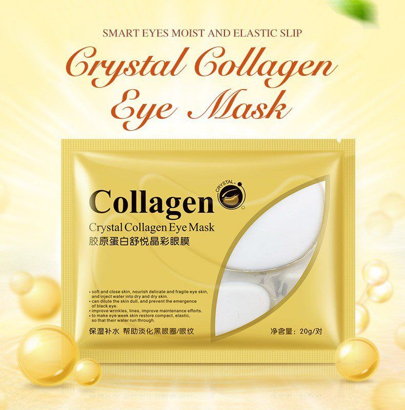 Гидрогелевые патчи BIOAQUA Crystal Collagen Eye Mask