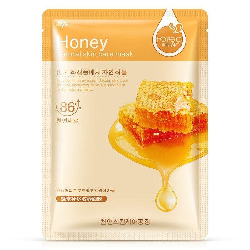 Увляжняющая тканевая маска для лица Rorec Honey