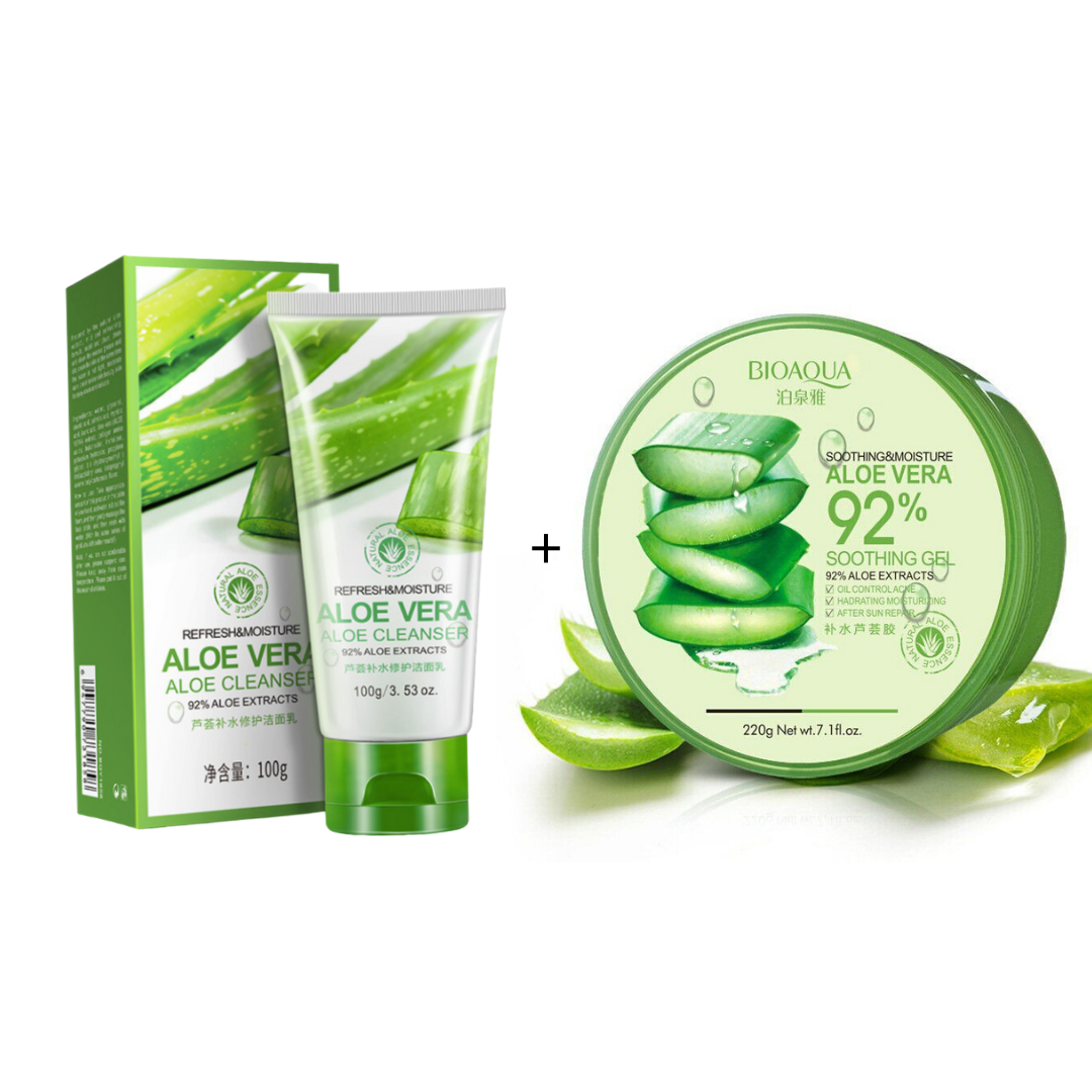 Пенка для умывания BIOAQUA Aloe Vera. BIOAQUA китайская косметика Aloe Vera. Гель алоэ БИОАКВА.